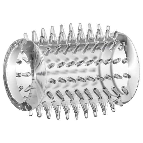 Stay Hard - пенис пръстен с шипове - прозрачен