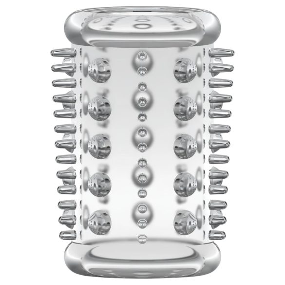 Stay Hard - пенис пръстен с малки шипчета - прозрачен