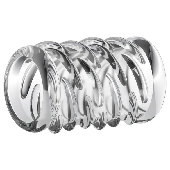 Stay Hard - пенис пръстен с релеф - прозрачен