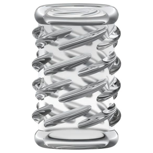 Stay Hard - пенис пръстен с релеф - прозрачен