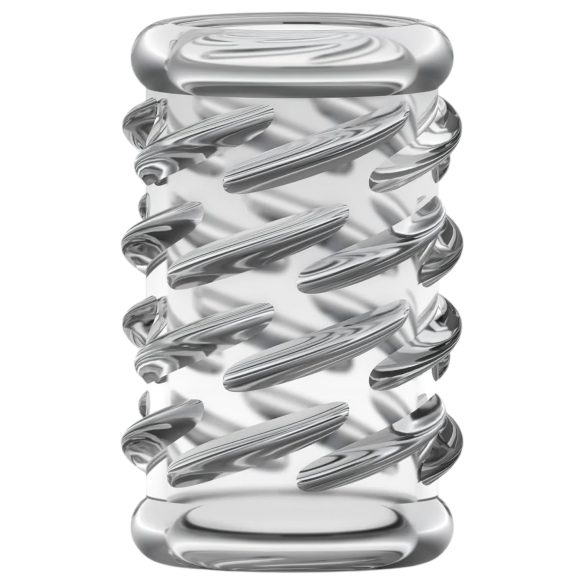 Stay Hard - пенис пръстен с релеф - прозрачен