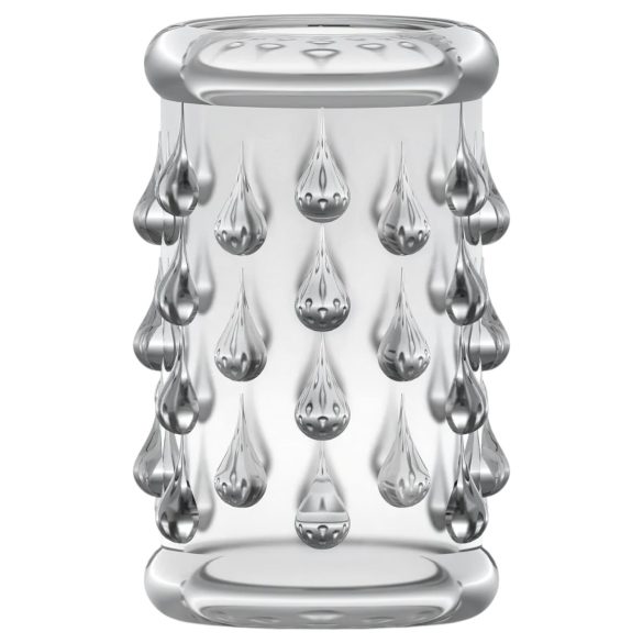 Stay Hard - пенисна маншета с топчета - прозрачна