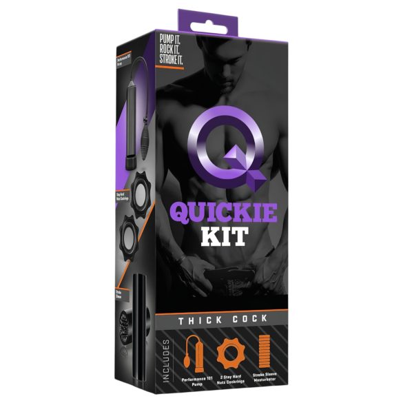 Quickie Kit - пенис помпа комплект - дебел - 4 части