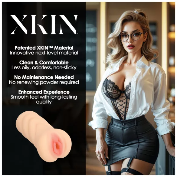 XKIN Teacher Ms Jenny - реалистичен изкуствен вагинален мастурбатор (телесен цвят)