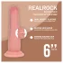 RealRock - реалистично дилдо с двойна плътност (телесен цвят) - 15,5 см