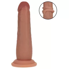   RealRock - реалистично дилдо с двойна плътност (слънчев загар) - 15,5 cm