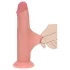 RealRock - реалистично дилдо с двойна плътност (телесен цвят) - 18,5 см