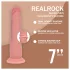 RealRock - реалистично дилдо с двойна плътност (телесен цвят) - 18,5 см