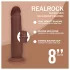 RealRock - реалистично дилдо с двойна плътност (кафяво) - 20,5 см