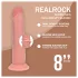 RealRock - реалистично дилдо с двойна плътност (телесен цвят) - 20,5 см