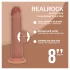 RealRock - реалистичен дилдо с двойна плътност (загорял) - 20,5 cm