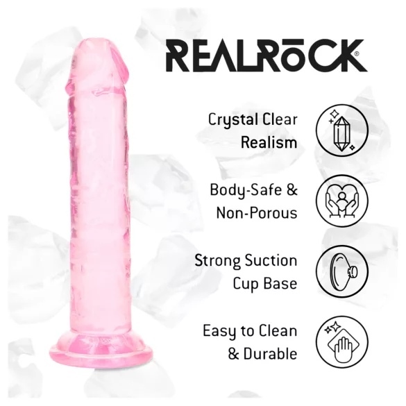 RealRock - реалистично дилдо с вендуза (розово) - 12,7 см