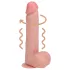 RealRock - въртящ се вибратор (естествен, 20,5 cm)