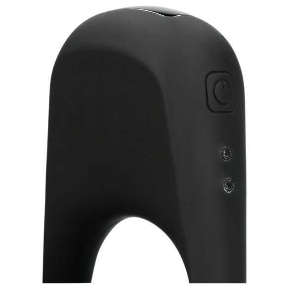 Loveline - презареждащ се вибро пръстен за пенис (черен)