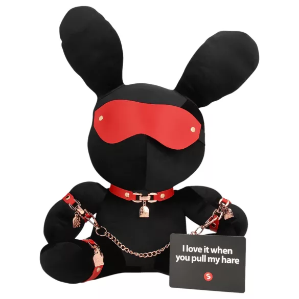 Bondage Rabbit - BDSM маска за заек - черна