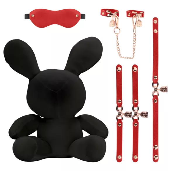 Bondage Rabbit - BDSM маска за заек - черна