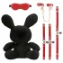 Bondage Rabbit - BDSM маска за заек - черна
