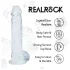 RealRock - реалистично дилдо с тестиси (прозрачно) - 12,7 см