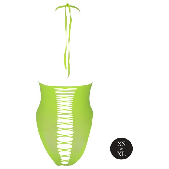 Ouch! - светещо в тъмното отворено боди - неоново зелено