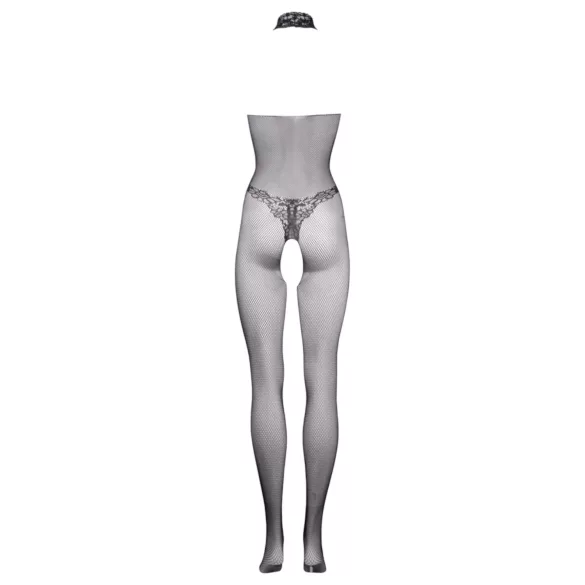 Le Désir - цял боди от дантела и мрежа - черен - S-XL