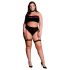 Le Désir Plus Size - 3-частен комплект бельо - черен (XL-4XL)