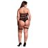 Le Désir Plus Size - 3-частен комплект бельо - черен (XL-4XL)