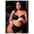Le Désir Plus Size - 3-частен комплект бельо - черен (XL-4XL)