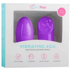   Easytoys - вибро яйце с дистанционно - 7 режима - лилаво