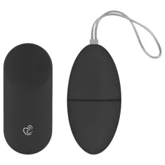   Easytoys - вибриращо яйце с 7 режима и дистанционно - черно