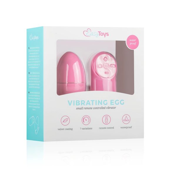 Easytoys - Радио виброяйце с 7 ритъма (розово)