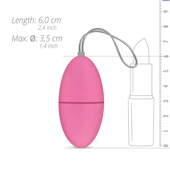 Easytoys - Вибриращо яйце с 7 режима - дистанционно - розово