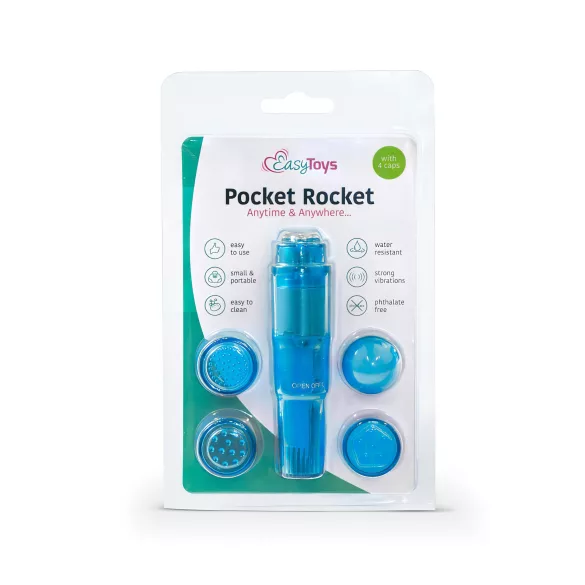 Easytoys - мини вибратор комплект - син - 5 части