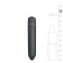 Easytoys Bullet - водоустойчив вибратор с пръчка (черен)