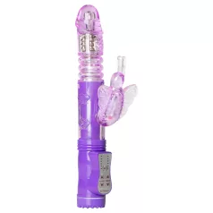   Easytoys Butterfly - вибратор с въртяща и тласкаща функция - лилав
