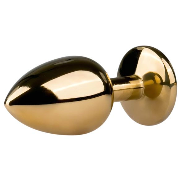 Easytoys - анален плъг къща - лилав камък - златист, 2,5 см