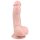 Easytoys - дилдо с вендуза и тестиси (15см) - естествен цвят