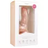 Easytoys - дилдо с вакуум, с тестиси - 15см, телесен цвят