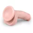 Easytoys - дилдо с вакуум, с тестиси - 15см, телесен цвят