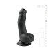 Easytoys - Дилдо с вендуза и тестиси (15 см) - черно