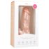 Easytoys - Дилдо с вендуза и тестиси (17,5 см) - натурален цвят