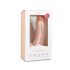 Easytoys - дилдо с вакуумна основа и тестиси (20см) - телесен цвят