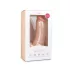 Easytoys - дилдо с тестиси и вакуумна основа - 20см, телесен цвят