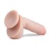 Easytoys - Дилдо с вендуза и тестиси (22,5 см) - телесен цвят