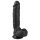 Easytoys - Дилдо с вендуза и тестиси (22,5 см) - черно