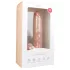 Easytoys - дилдо с вакуумна основа и тестиси - 26,5 см - телесен цвят