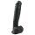 Easytoys - голям черен дилдо с тестиси и вендуза (26.5cm)