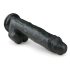 Easytoys - голям черен дилдо с тестиси и вендуза (26.5cm)