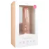 Easytoys - дилдо с вакуумна основа и тестиси - 29,5 см, телесен цвят