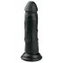 Easytoys - реалистично дилдо с вендуза (15,5 см) - черно