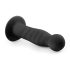 Easytoys Ribbed - анално дилдо с вендуза (14 см) - черно